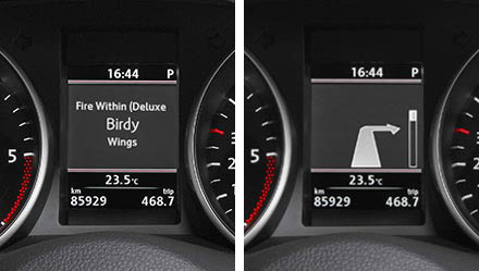 Retains visual representation of Driver Information Display